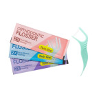 Double-strand flosser, individually wrapped